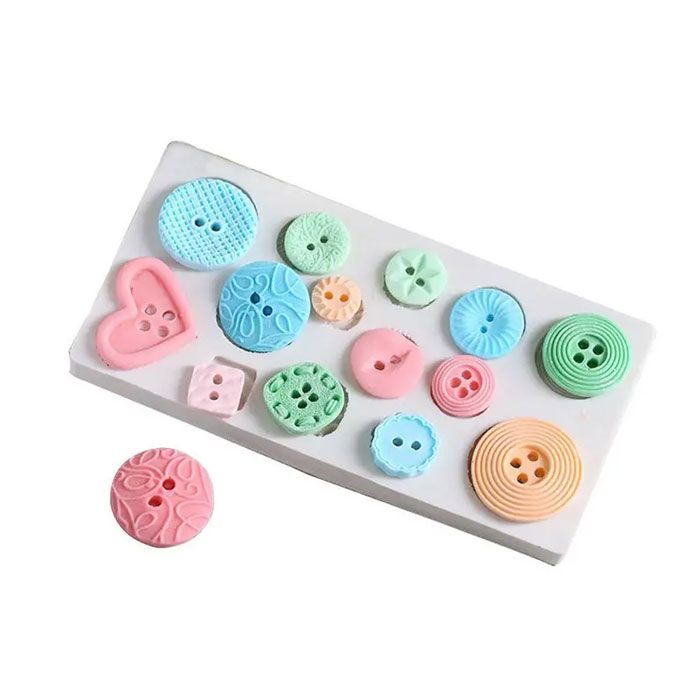 Cutie Buttons Silicone Mold