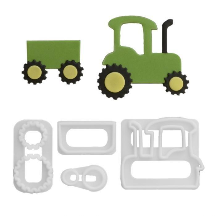 Cute Tractor Cutter Set