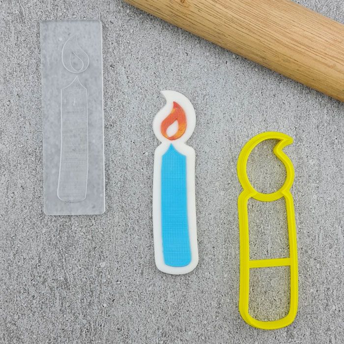 Cookie Debosser Set Birthday Candle