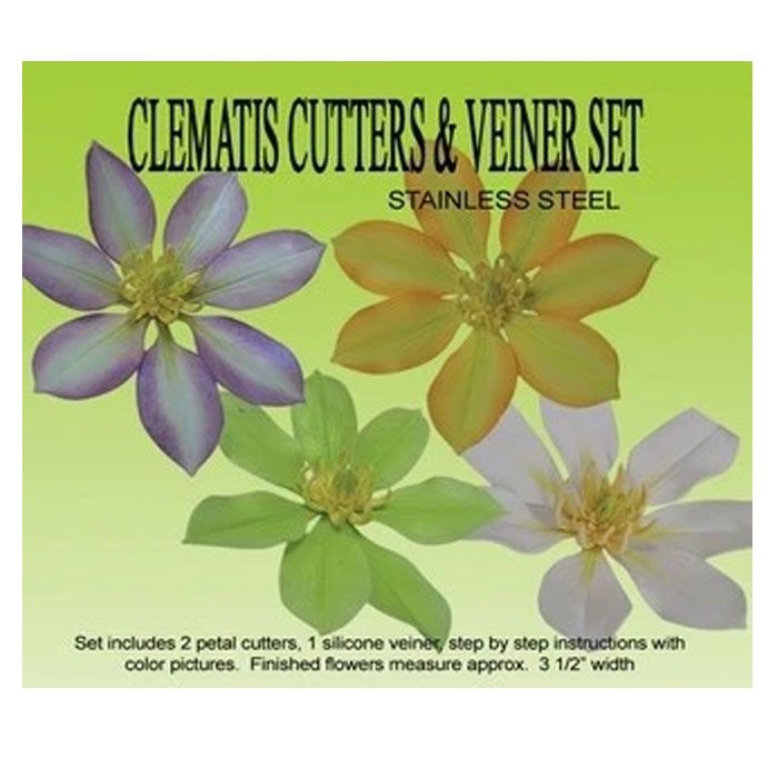 Cutter/Veiner Set Clematis