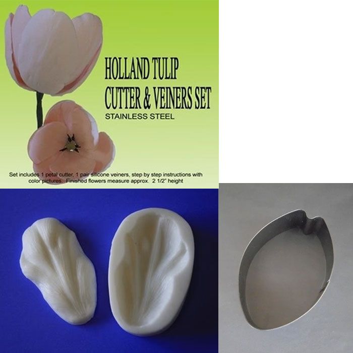 Cutter/Veiner Set Holland Tulip