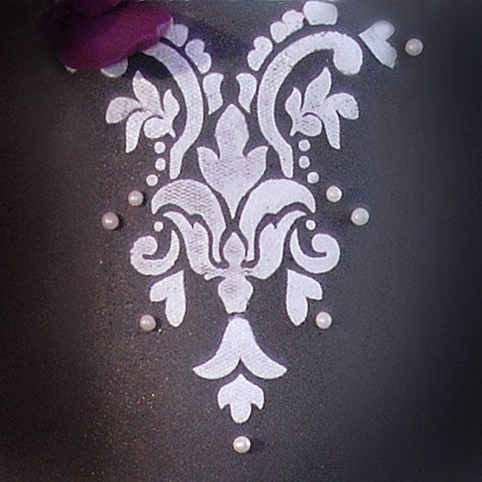 Damask Top Stencil