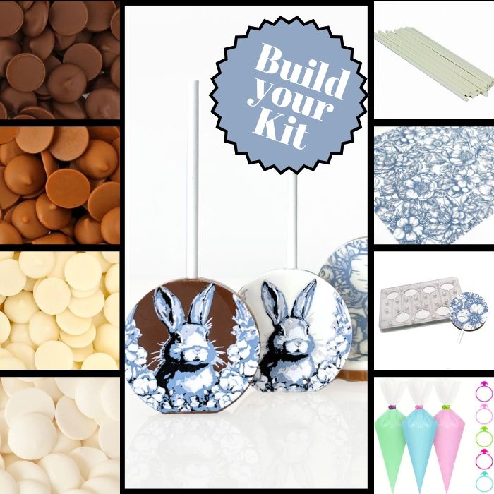 Delft Bunny Chocolate Lollipop Kit