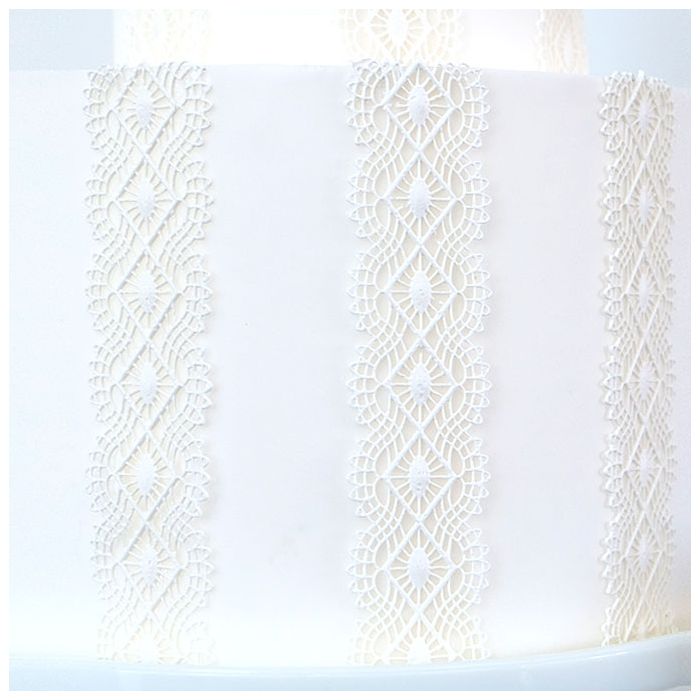 Edible Lace Diamond White