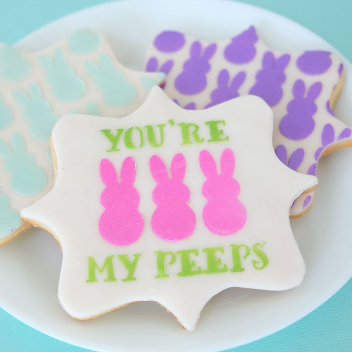 Peeps Bunnies Cookie Stencil Set