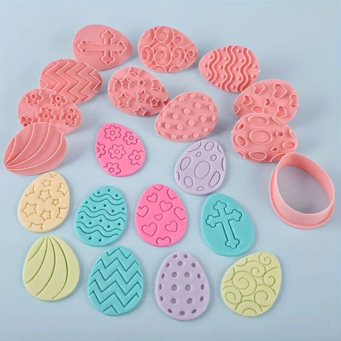 Easter Eggs Cutter and Embosser Set