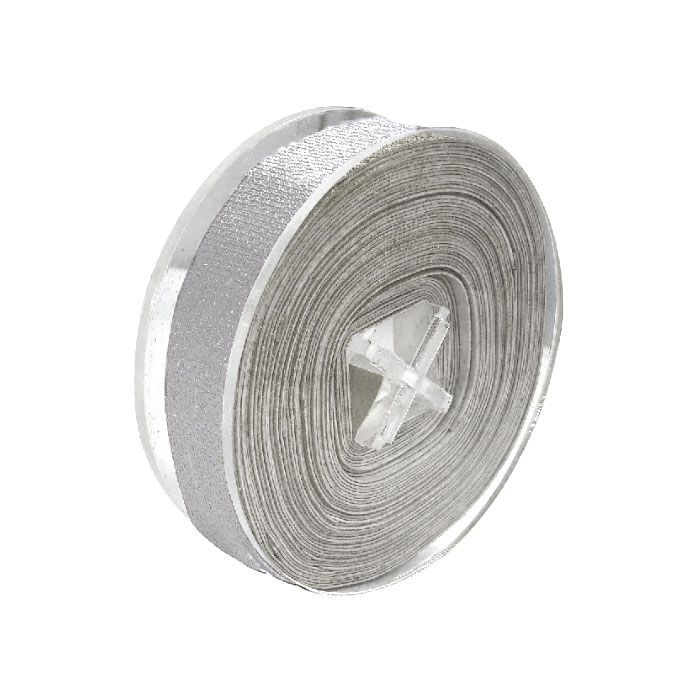 Edible Ribbon Metallic Silver Wide