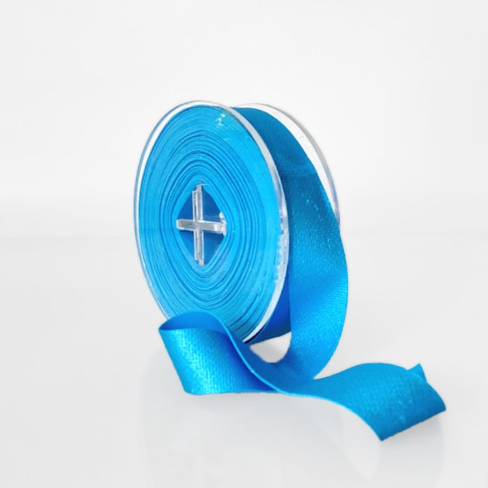 Edible Ribbon Metallic Blue Wide