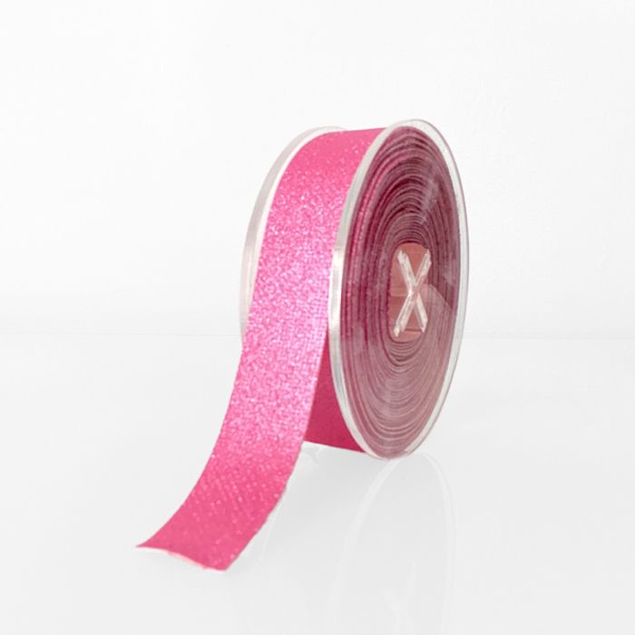 Edible Ribbon Metallic Pink Wide