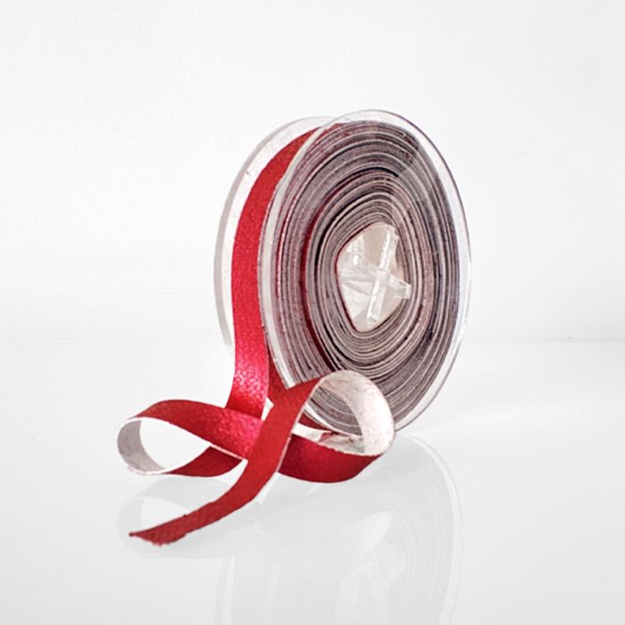 Edible Ribbon Metallic Red Narrow