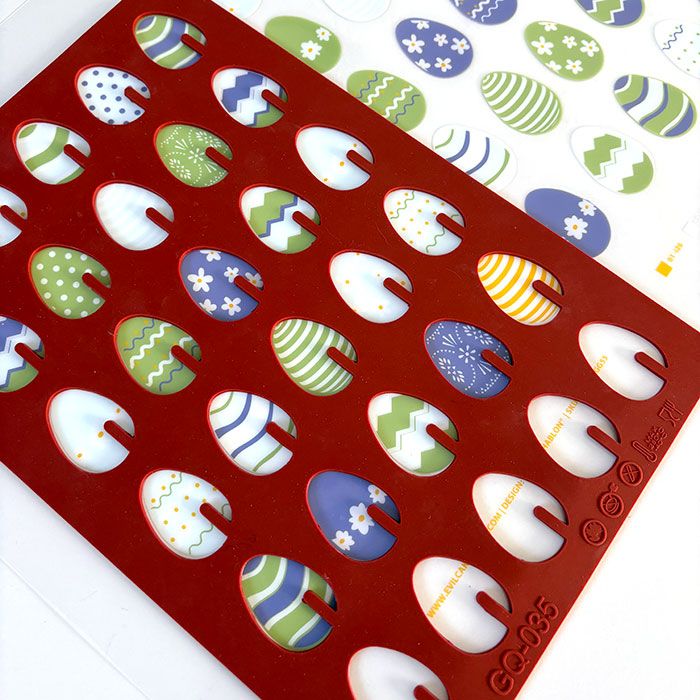 Chocolate Egg Chablon Stencil Mat