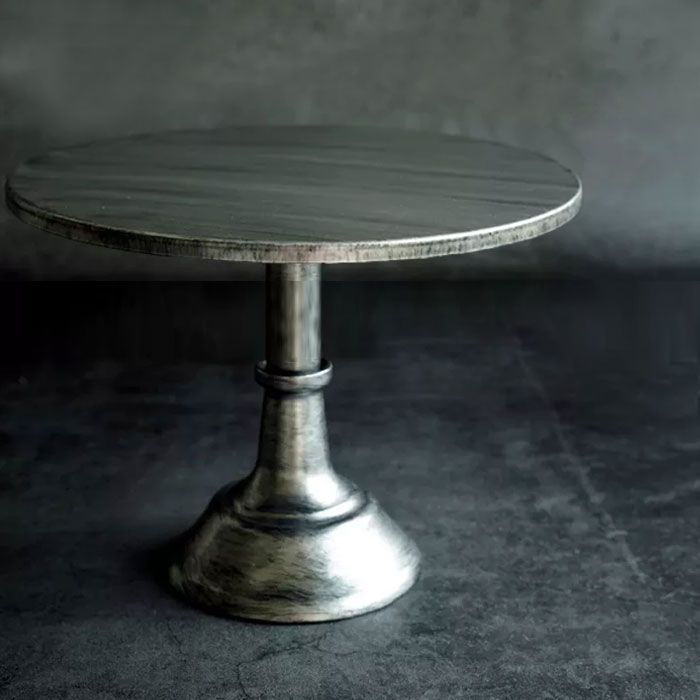 ECG Essential Cake Stand Brushed Silver Large