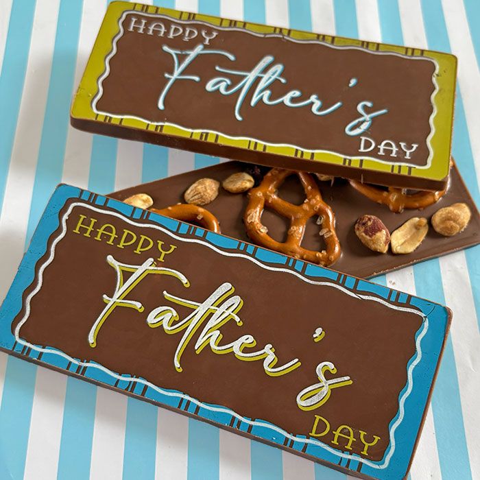 Chocolate Transfer Father's Day Bars