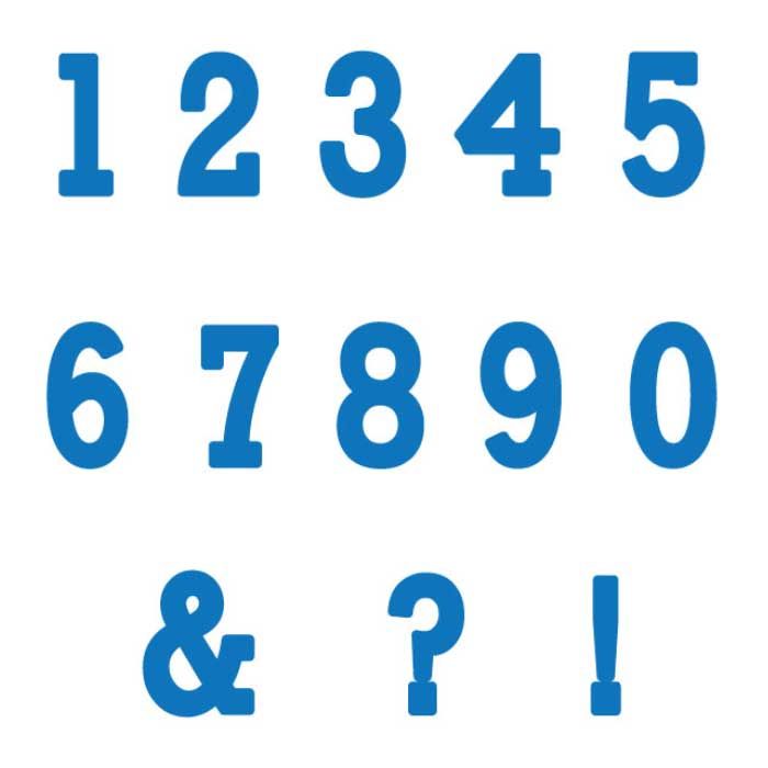 Flexabet Typewriter Numbers Mold