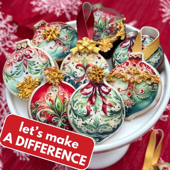 Victorian Finial Christmas Ornaments Icing Sheets   (VO-2189)