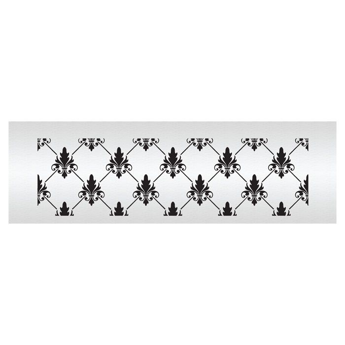 Fleur de Lis Diamond Stencil Shortened