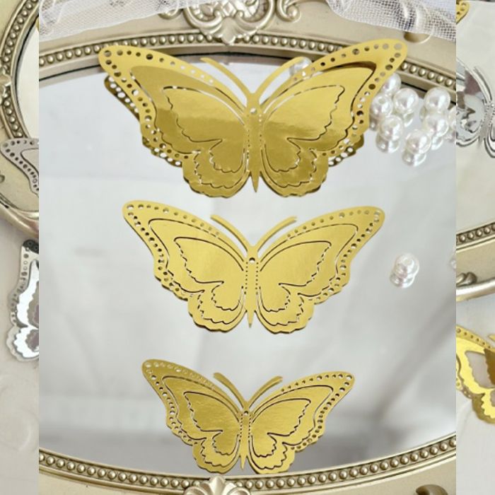 Foil Butterflies Gold