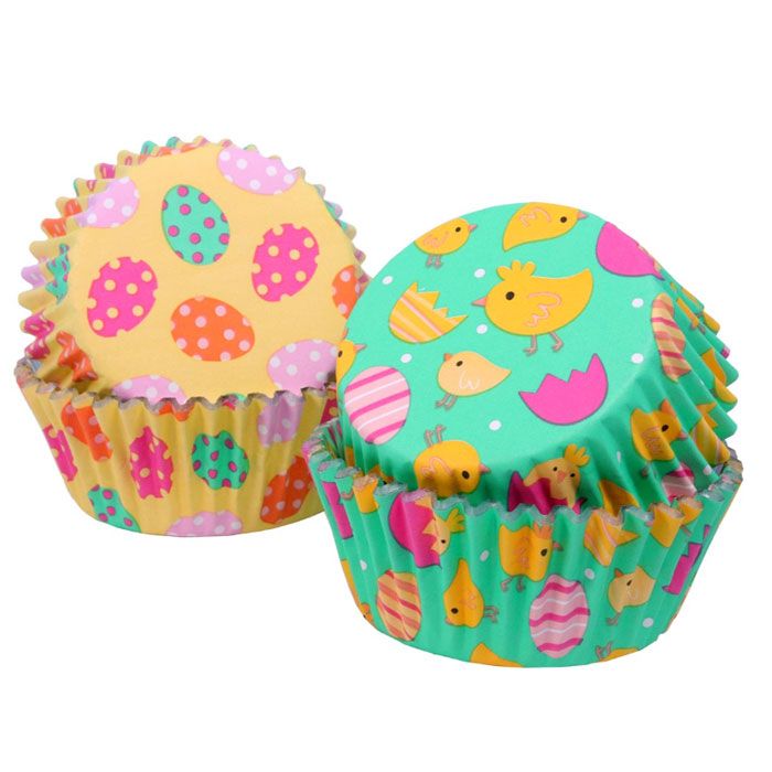 Foil Lined Easter Chicks Cupcake Liners