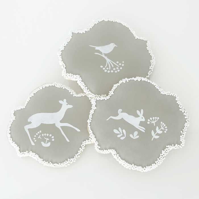 Folk Art Animals Cookie Mesh Stencils