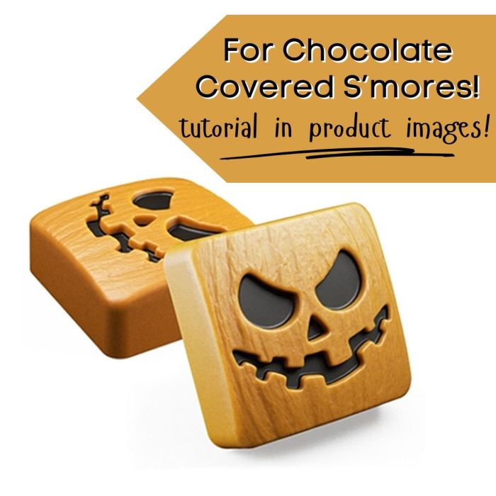 Chocolate Covered S'Mores Mold Jack O'Lantern