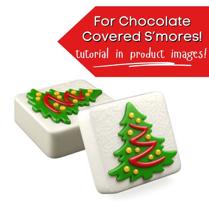 Chocolate Covered S'Mores Mold Christmas Tree