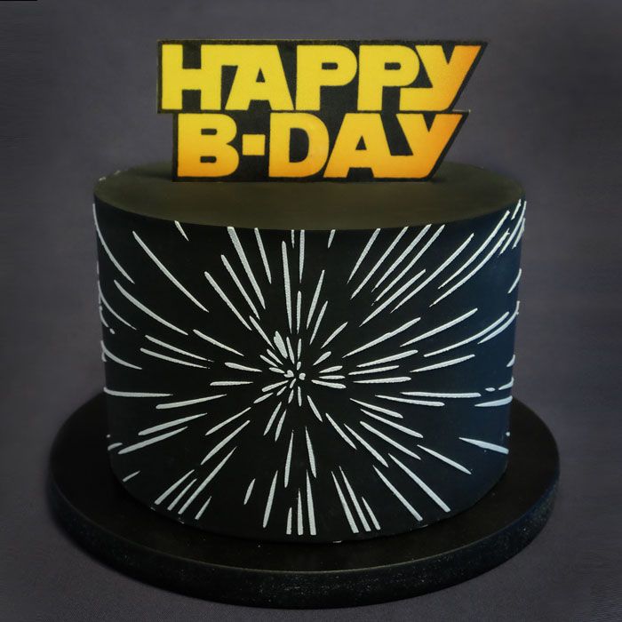 Galactic Birthday Acrylic & Mesh Stencil Set for Shorter Tiers