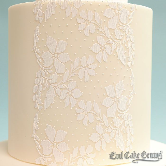 Gardenia Lace Vertical Stencil