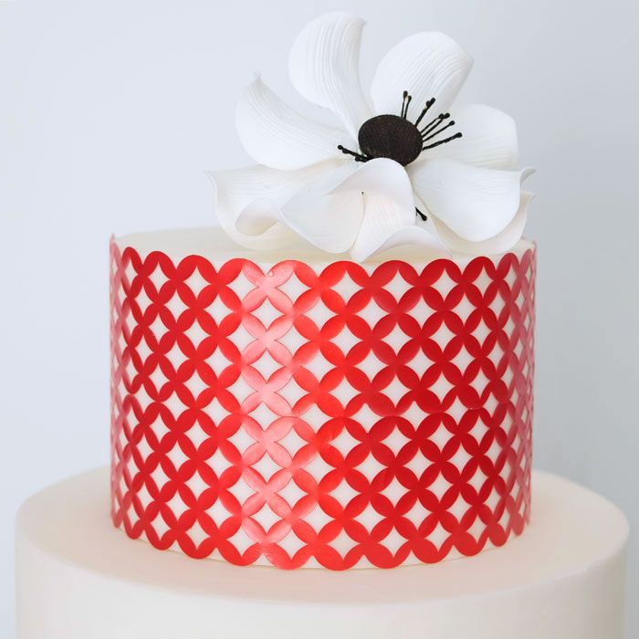 Cakey Cut Outs Geometric Circles Red