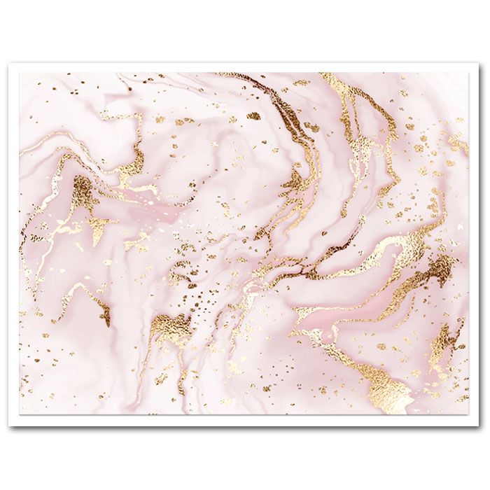 Icing Sheet Gilded Pink Marble