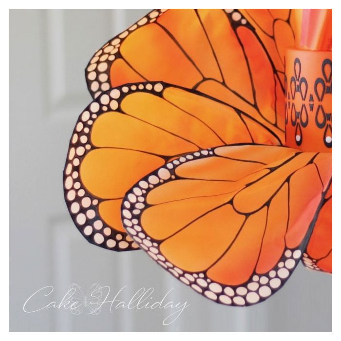 Ginormous Butterfly Wing Mesh Stencil by Cake Halliday