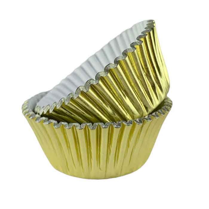 Candy Cups Gold Bon Bon Size