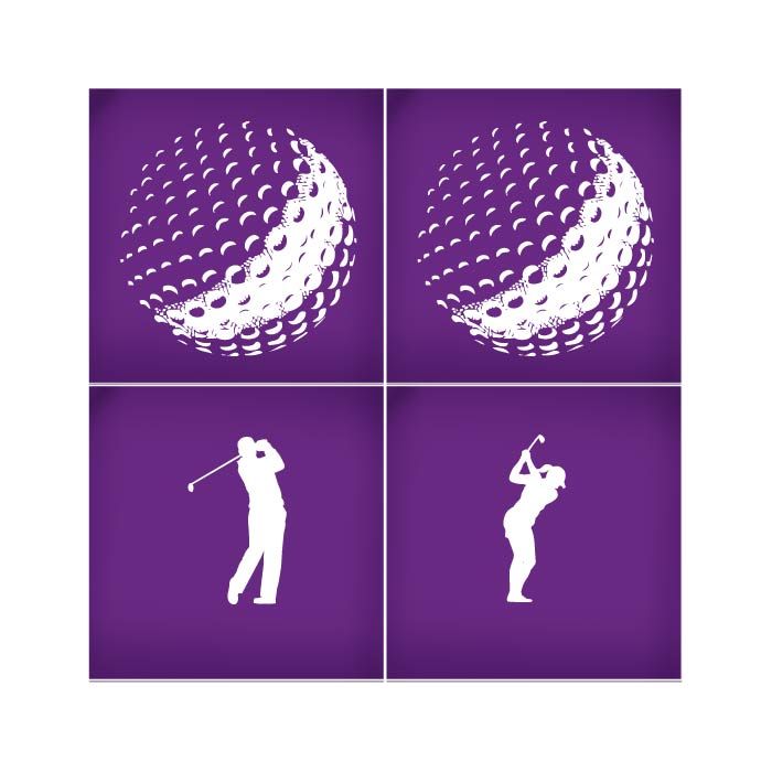 Golf Mesh Stencil Set