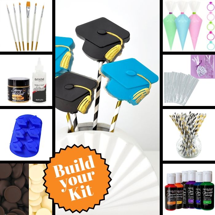 Grad Cap Pops Treats Kit