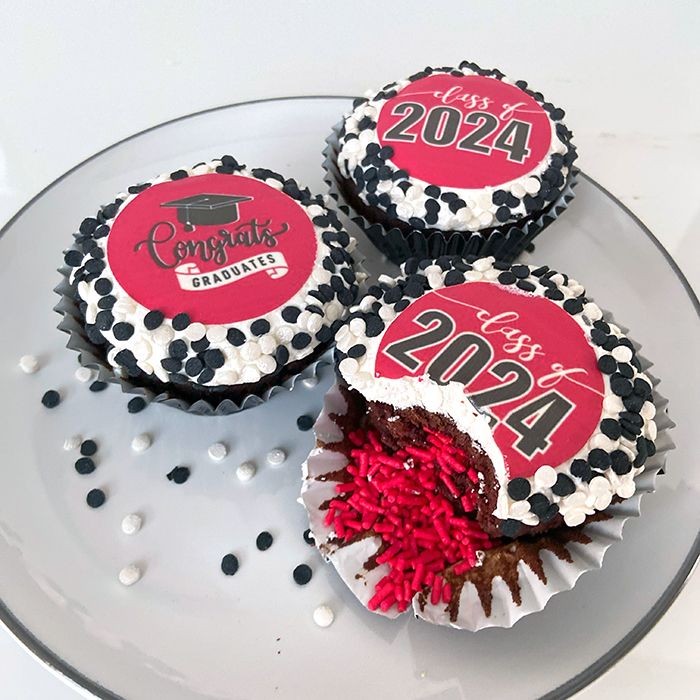 Icing Sheets Graduation Cookie Red