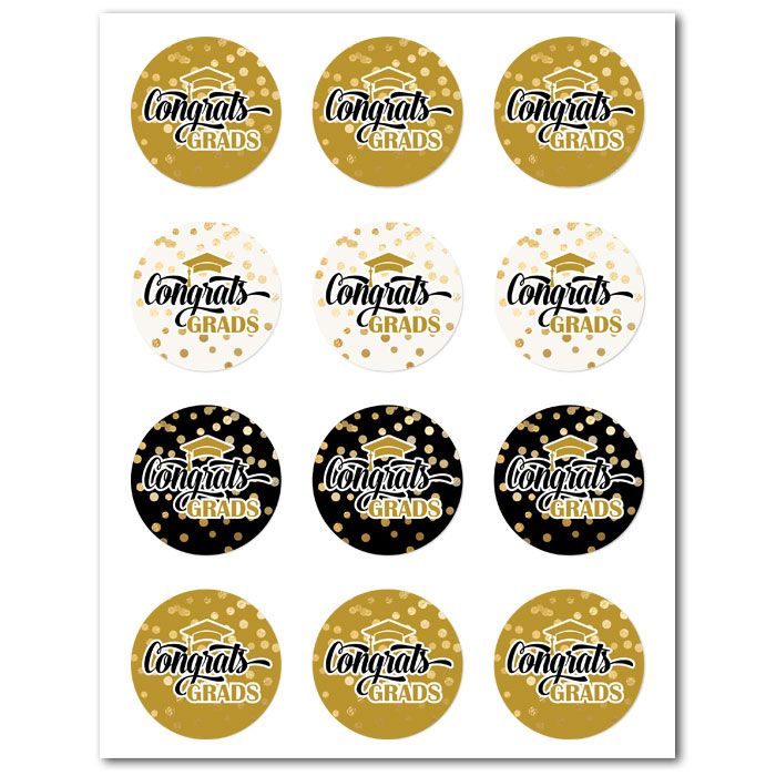 Icing Sheets Graduation Cookie Gold (GRG-01)