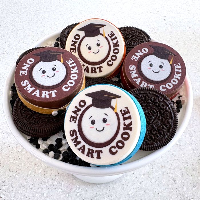 Icing Sheets One Smart Cookie Oreo Grad Cookie (SKU OSC-25)
