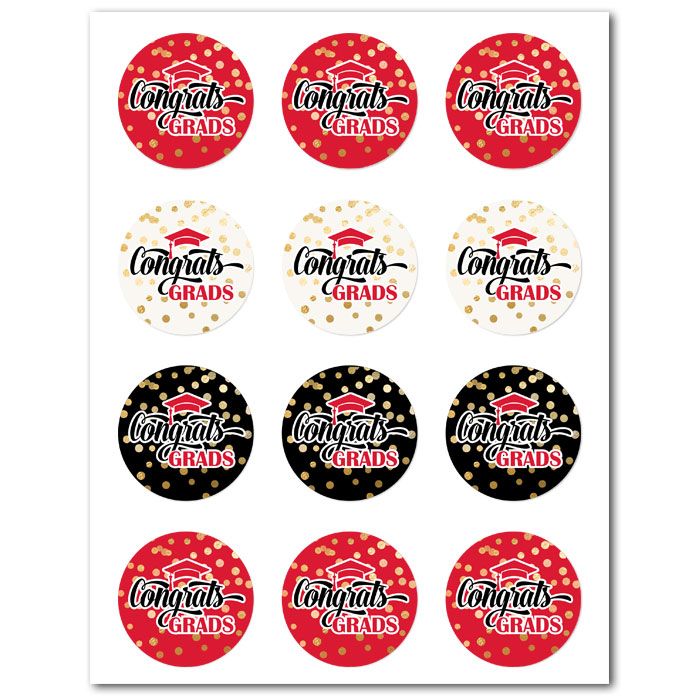 Icing Sheets Graduation Cookie Red (GRRD-05)