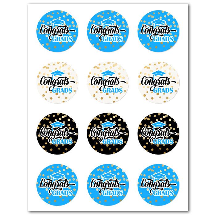 Icing Sheets Graduation Cookie Sky Blue (GRSB-08)