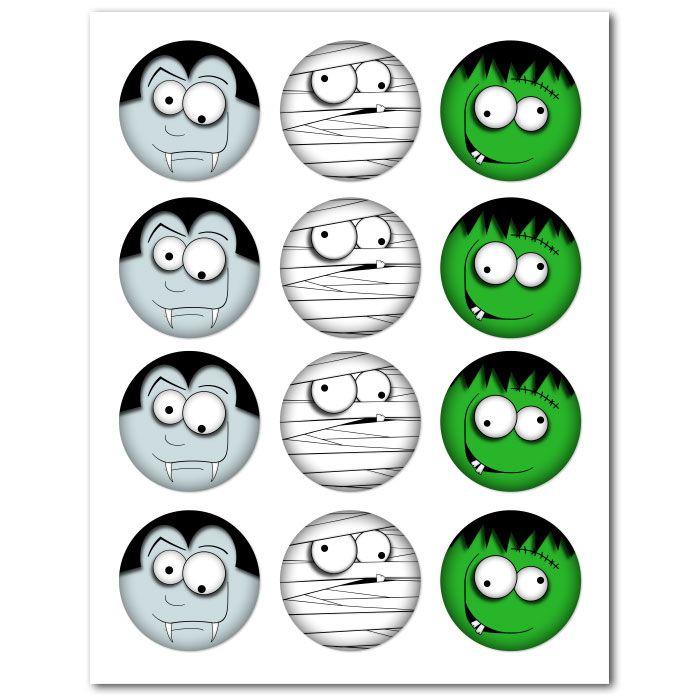 Icing Sheets Halloweenies Cookie/Cupcake