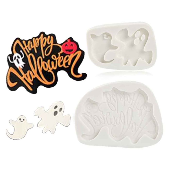 Happy Halloween Ghosts Mold Set