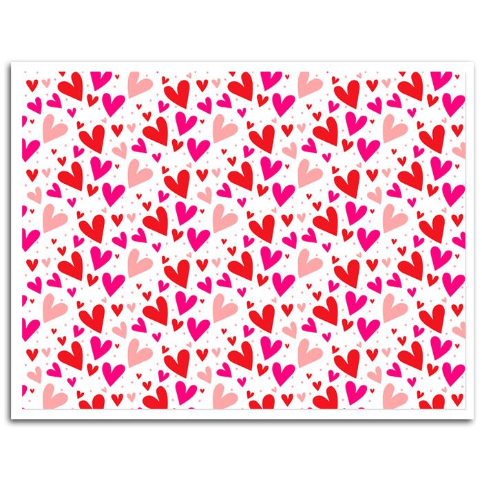 Edible Fabric Sheet Heartsplosion