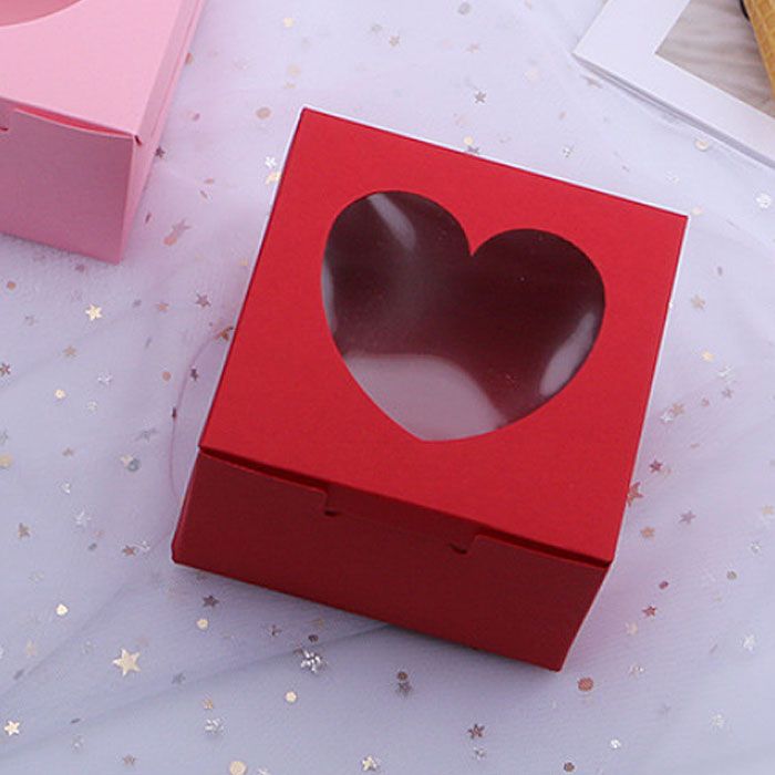 Heart Window Treat Boxes Red