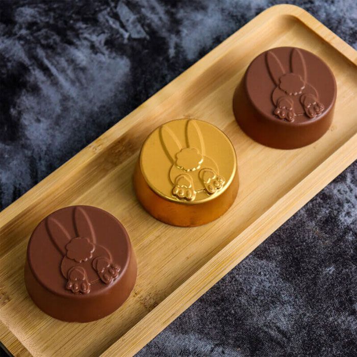 Bunny Butt Round 3 Part Chocolate Mold