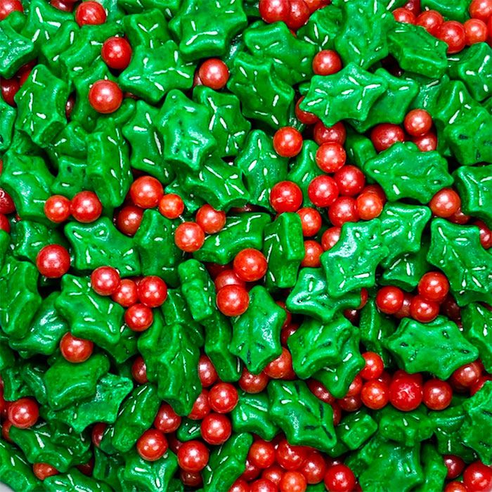 Holly  Berry Candy Sprinkles 