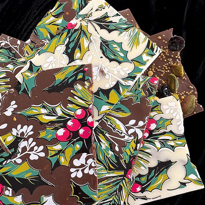 Chocolate Transfer Sheet Holly 