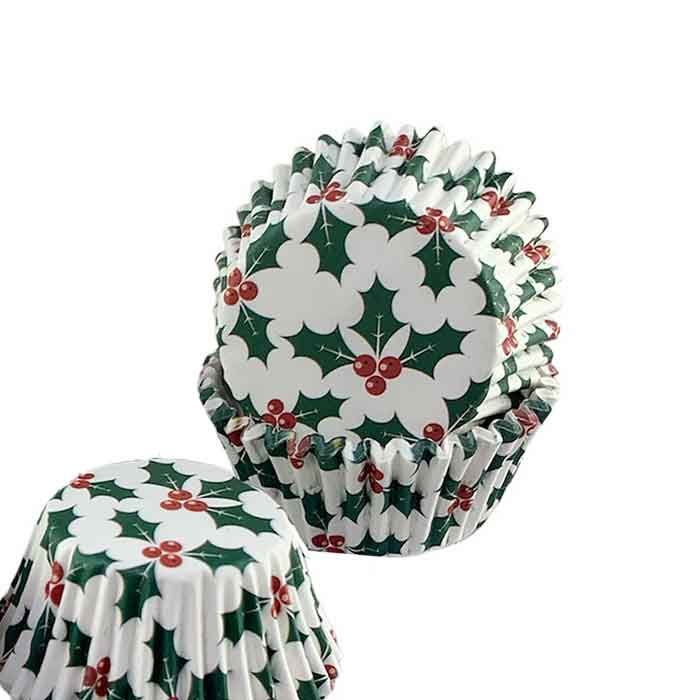 Candy Cups Holly Bon Bon Size
