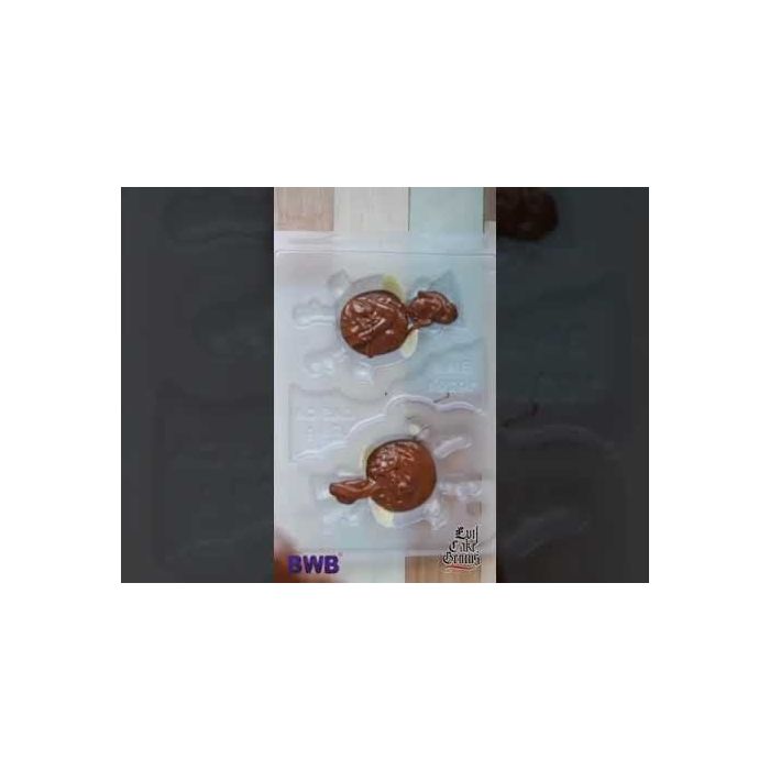 3D Reindeer 3 Part Chocolate Mold - Evil Cake Genius