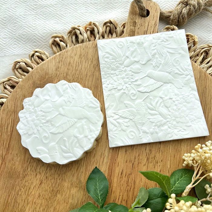 Hummingbirds Embossed Parchment Sheets