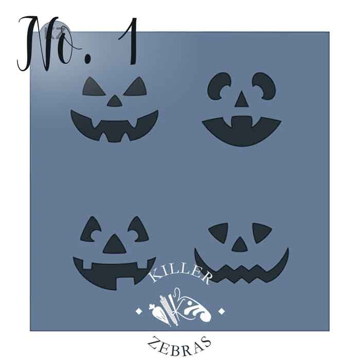 Jack O'Lantern Faces by Killer Zebras