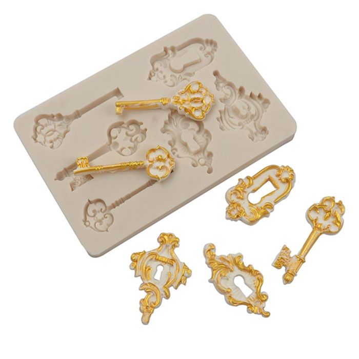 Victorian Keys and Locks Mold
